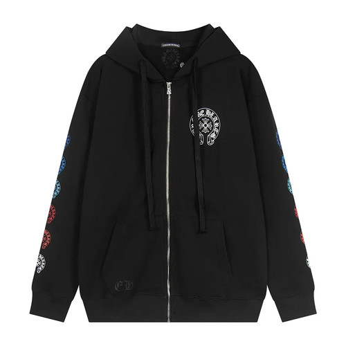 Felpa con cappuccio zip ferro - con,