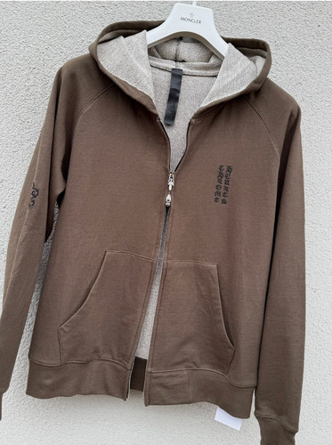 Felpa con cappuccio zip logo