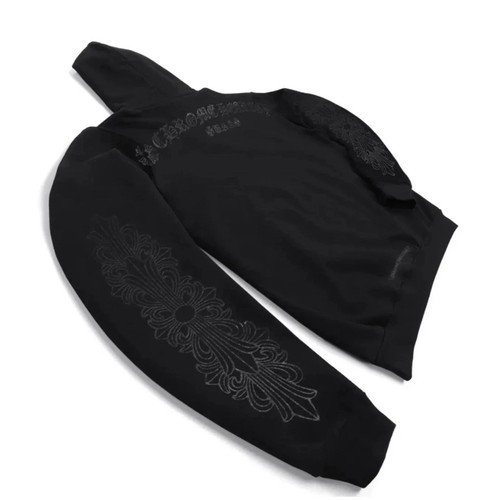 Felpa con cappuccio - , nera