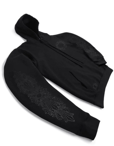 Felpa nera con - , cappuccio